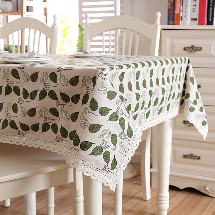 Leaf Pattern Table Cover