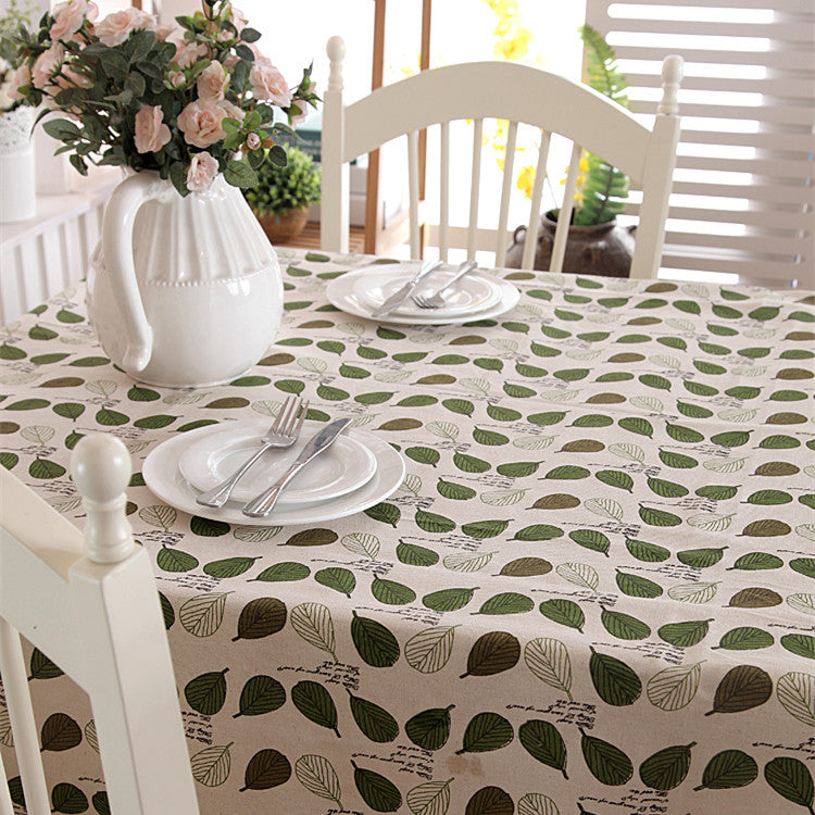 Leaf Pattern Table Cover
