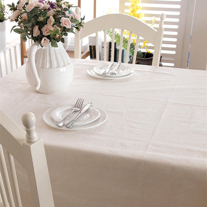 Elegant Lace Edged Tablecloth
