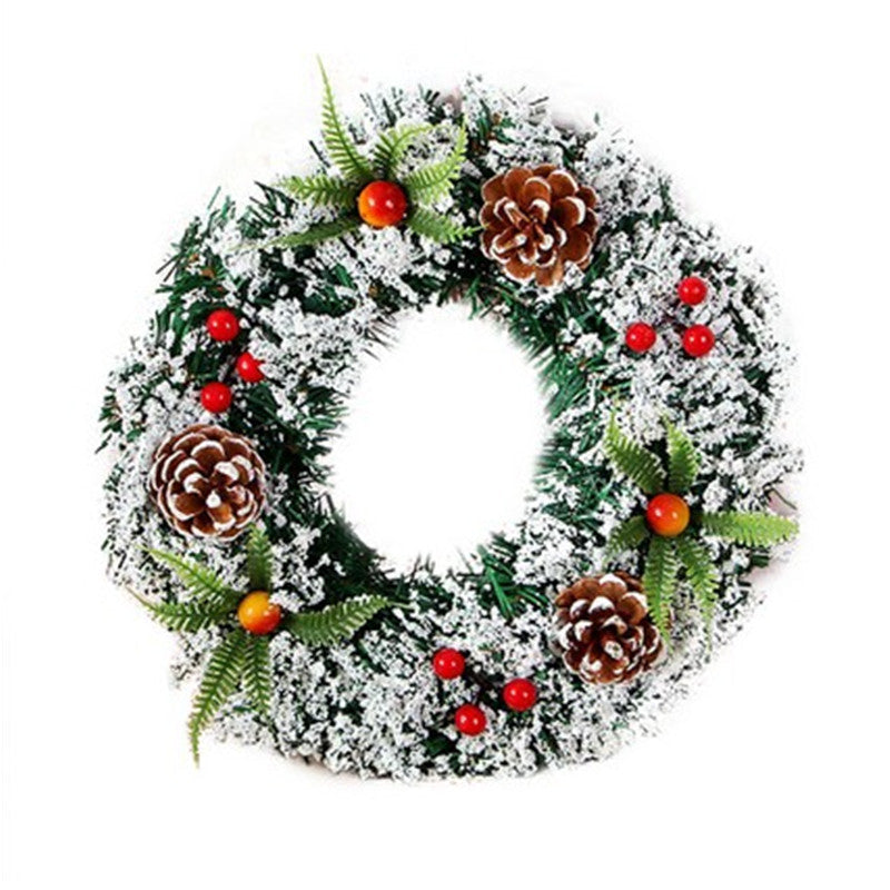 BowLift | Christmas Flocked Wreath Decoration 20CM, 30CM, 40CM