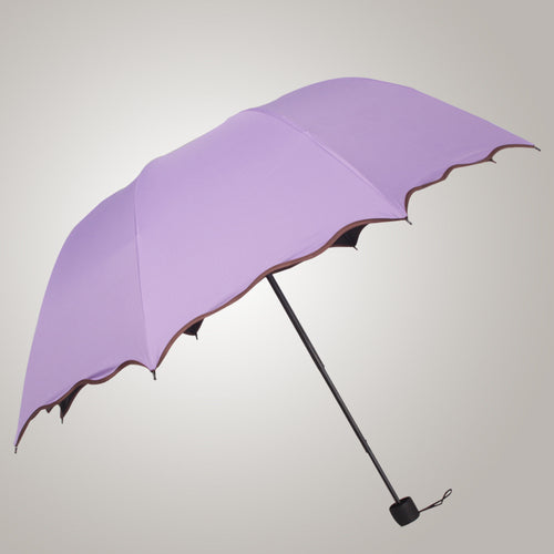 Women's practical sunshade with wavy edge Bowlift