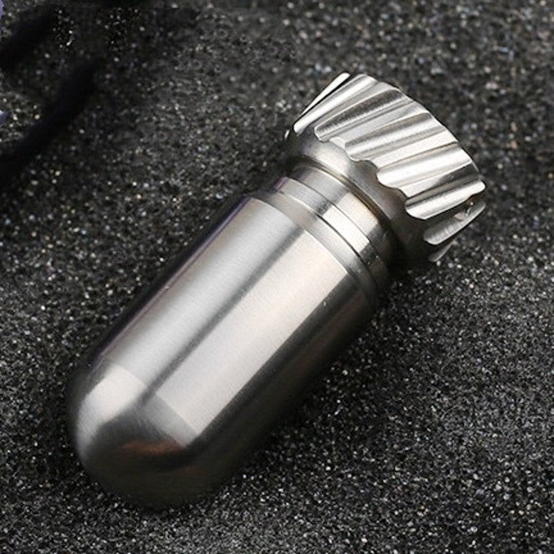 BowLift | Portable Waterproof Titanium Alloy Pillbox, for Outdoor, Camping, Traveling