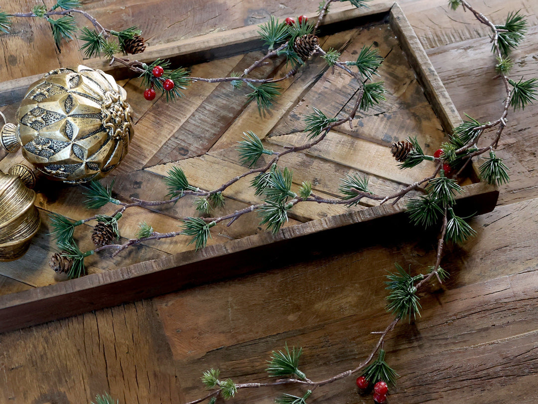 BowLift | Chic Antique – Fleur Cedar Vine with Berries, L160 cm, Natural