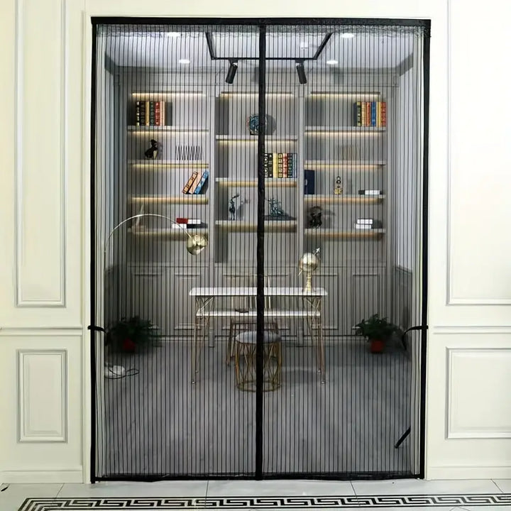 BowLift | BugGuard Magnetic Fly Screen Door – Hands-Free Mesh Door with Auto-Close for Insect Protection