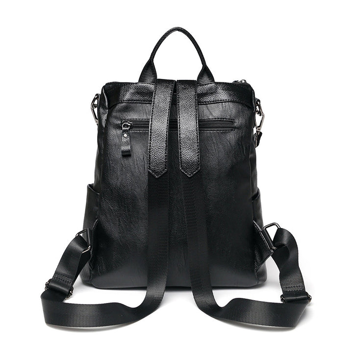 Versatile Multi-Functional Leather Backpack