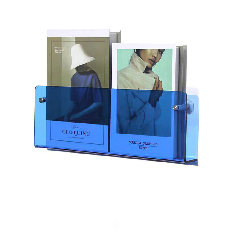 Acrylic Transparent Display Rack Wall-Hanging Bookshelf Wall Storage Shelf