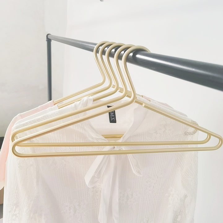 Space Aluminum Alloy Clothes Hanger Solid Matte Gold Clothes Hanger