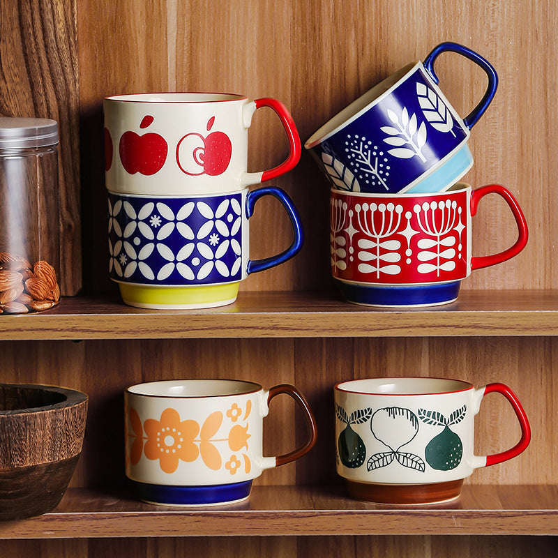 Ceramic Hanging Ear Printing Coffee Cup