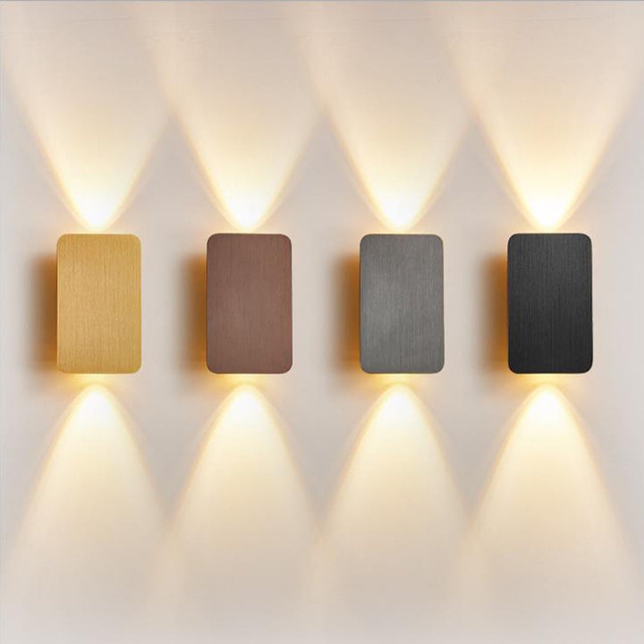 Drawing aluminum living room background wall up and down luminous atmosphere wall lamp