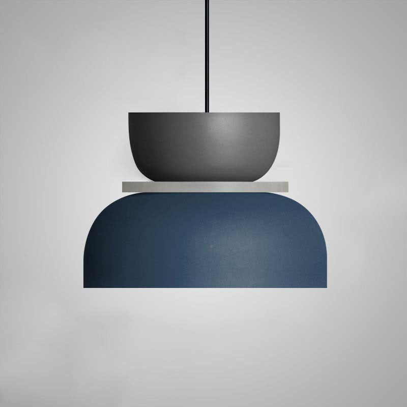 Simple Nordic Dining Hall Lamp High-level Living Room Chandelier Macaron Acrylic