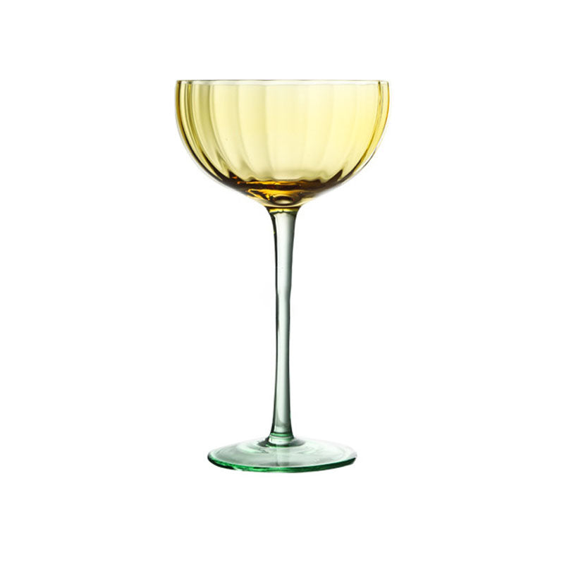 Wind-patterned ice cream cup, creative pumpkin-patterned cocktail glass, color-blocked vertical striped wine glass.
