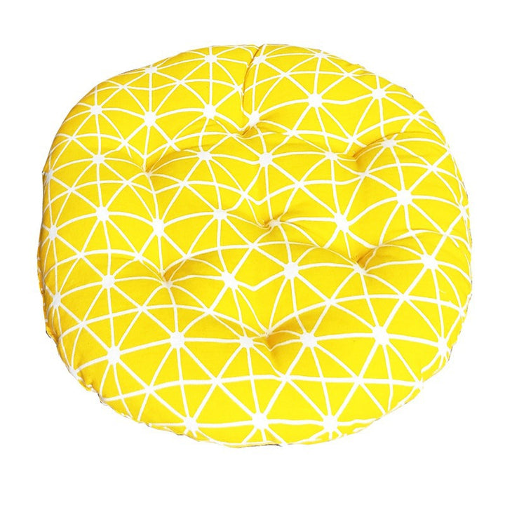 Round Cotton Linen Cushion Round Sofa Chair Cushion Futon Cushion Modern Simple