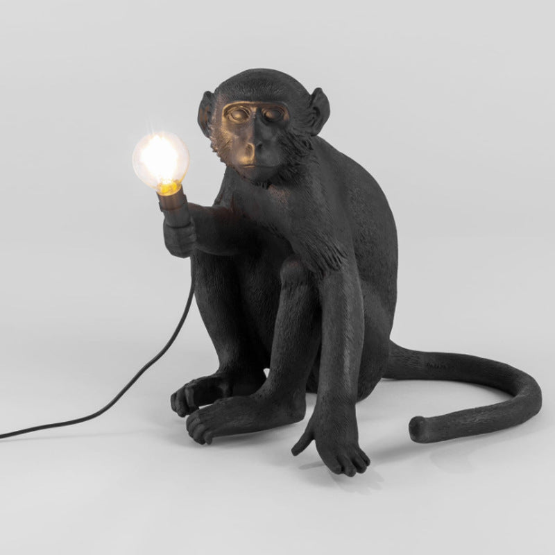 Creative Industrial Wind Animal Monkey Lamp Living Room Dining Room Bedroom Chandelier Table Lamp Wall Lamp