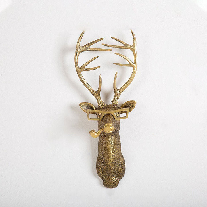 Antique copper animal pendant indoor home bedroom decoration living room fireplace resin craft wall hanging
