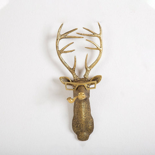 Antique copper animal pendant indoor home bedroom decoration living room fireplace resin craft wall hanging