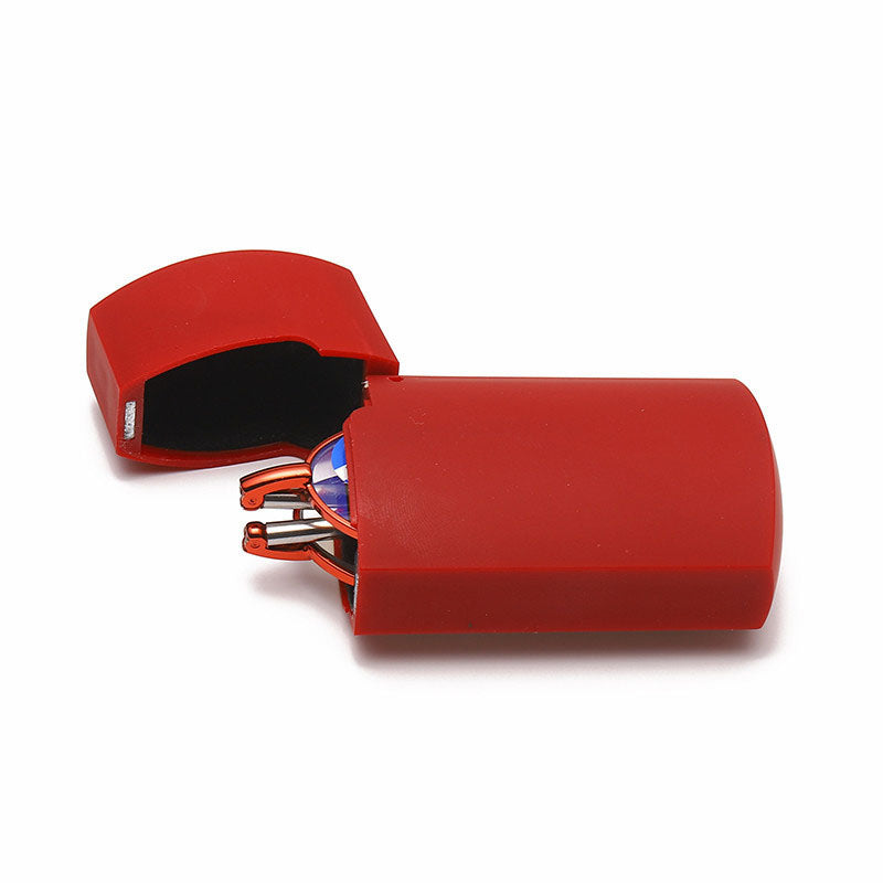 Exquisite reading glasses small lighter box anti-blue light antenna folding reading glasses