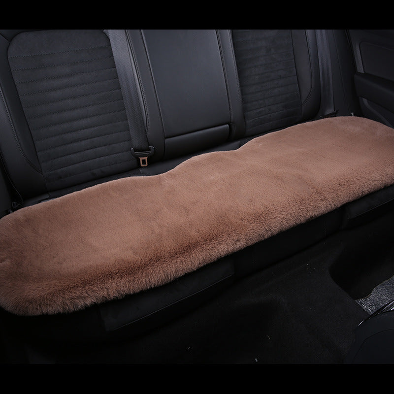 BowLift 丨 Thickened Winter Short Rabbit Plush Car Seat Cushion without Backrest