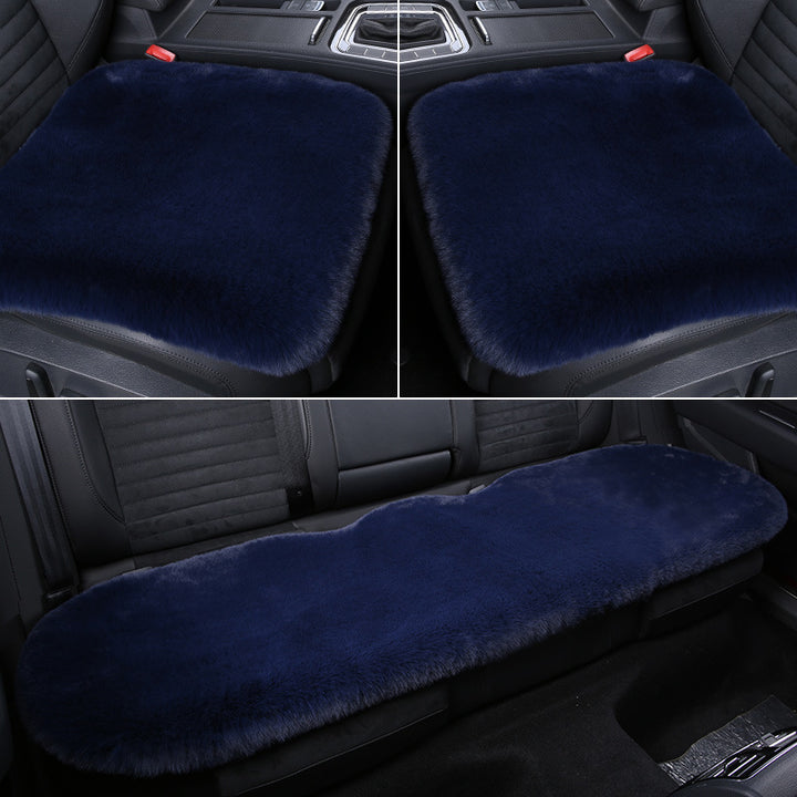 BowLift 丨 Thickened Winter Short Rabbit Plush Car Seat Cushion without Backrest