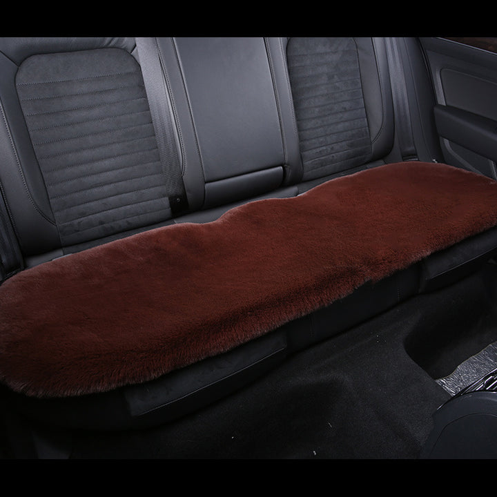BowLift 丨 Thickened Winter Short Rabbit Plush Car Seat Cushion without Backrest