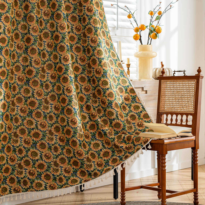 European and American Country Pastoral Finished Curtain