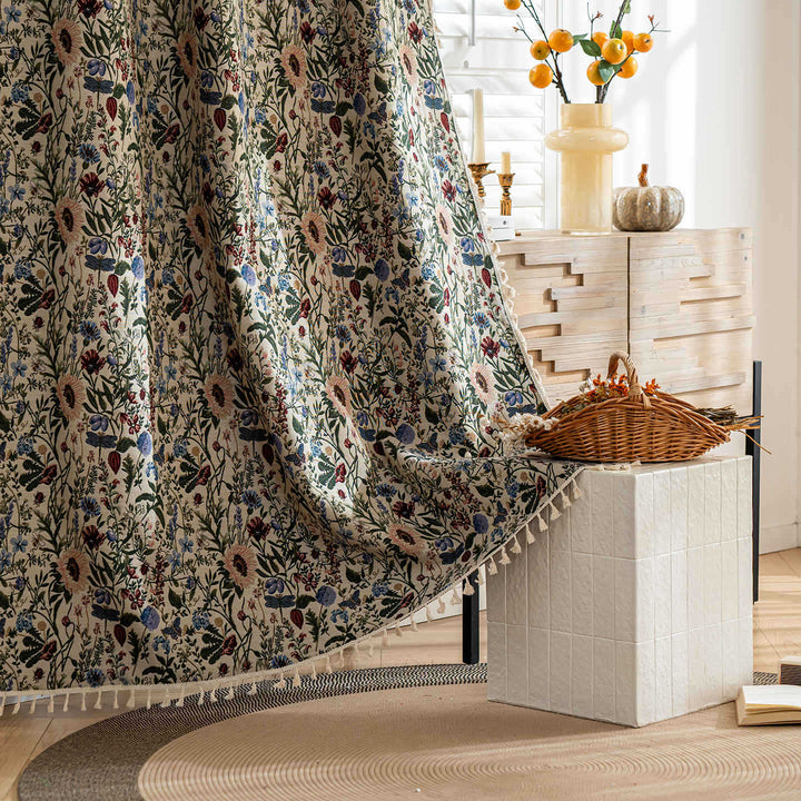 European and American Country Pastoral Finished Curtain