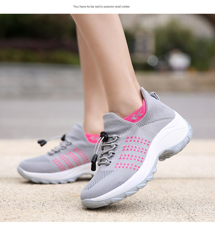 BowLift 丨 Women's Flyknit Mesh Athletic Shoes