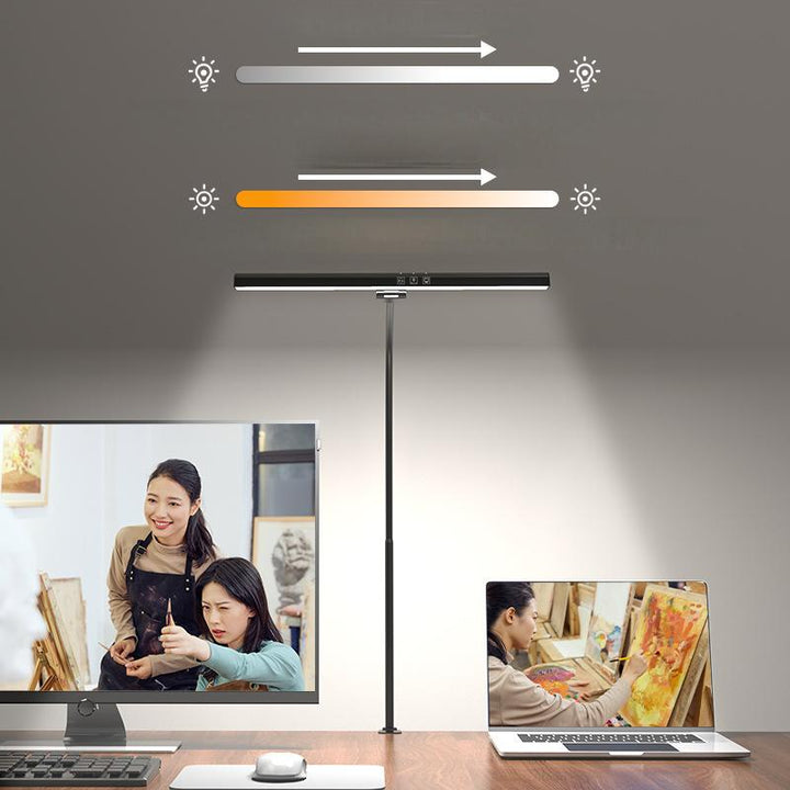 BowLift|LED Clip On Desk Lamp|Eye-Caring Dimmable for Home Office Study