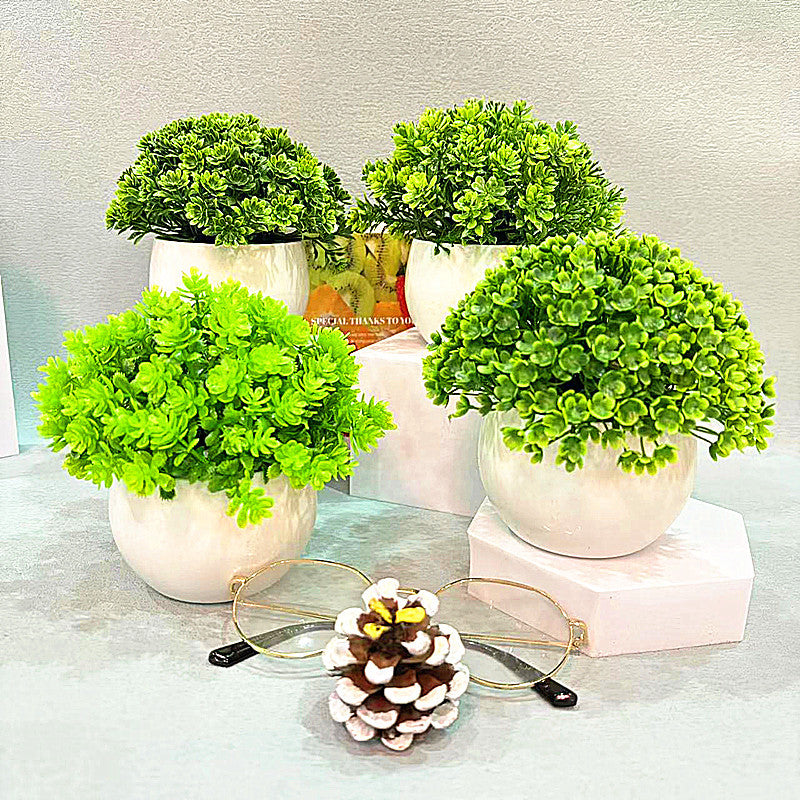BowLift | Mini Half - Sphere Artificial Potted Plant