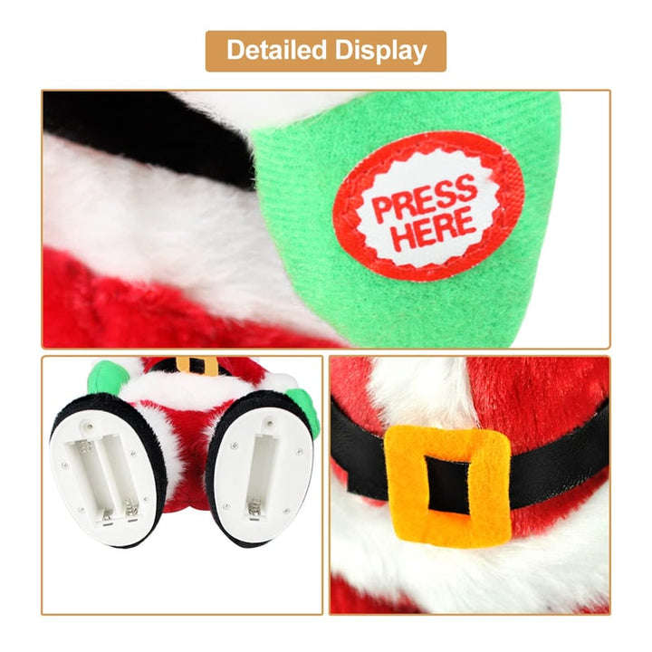BowLift | Dancing & Singing Santa Claus | Movable Santa Figure with Music | Fun Christmas Decoration & Gift Idea