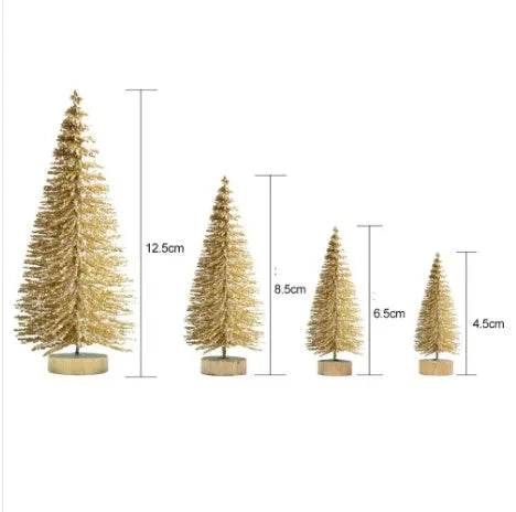 BowLift | Blue Gold Silver And Red Mini Christmas Tree Ornaments