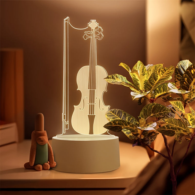 BowLift | MelodyGlow - Elegant Cello Spherical Lamp