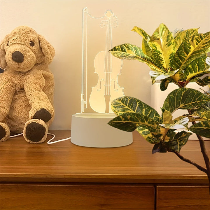 BowLift | MelodyGlow - Elegant Cello Spherical Lamp