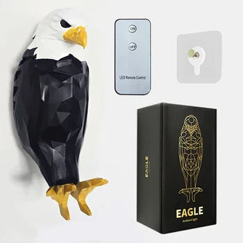 BowLift | 3D Eagle Wall Light | Patriotic LED Lamp | PETG Material | Warm White Illumination