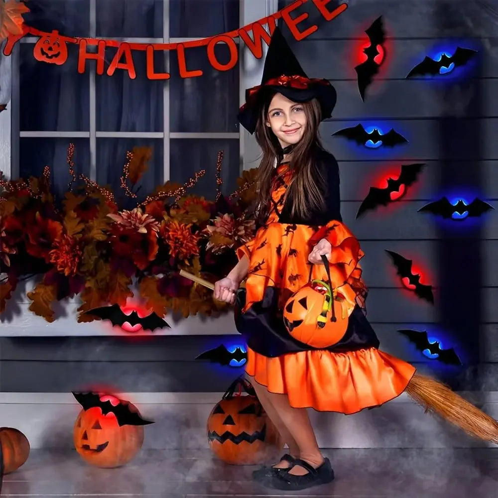 BowLift | 3D flying Halloween bat wall decorations