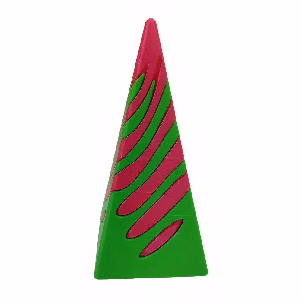BowLift | 3D printed spiral cone pyramid toy – Unique visual magic desk sculpture