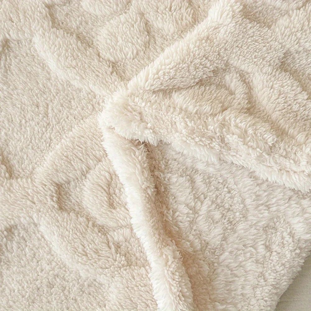 BowLift | Leaf Embroidery Fleece Winter Blanket