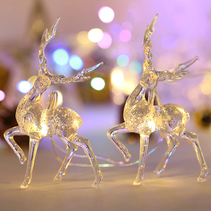 BowLift | ReindeerGlow - 1.5M LED Christmas reindeer string lights for festive cheer
