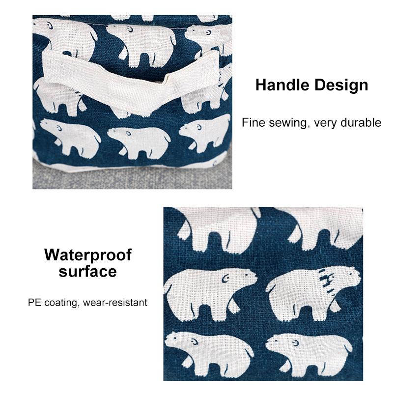 BowLift | Foldable Cotton Fabric Storage Basket