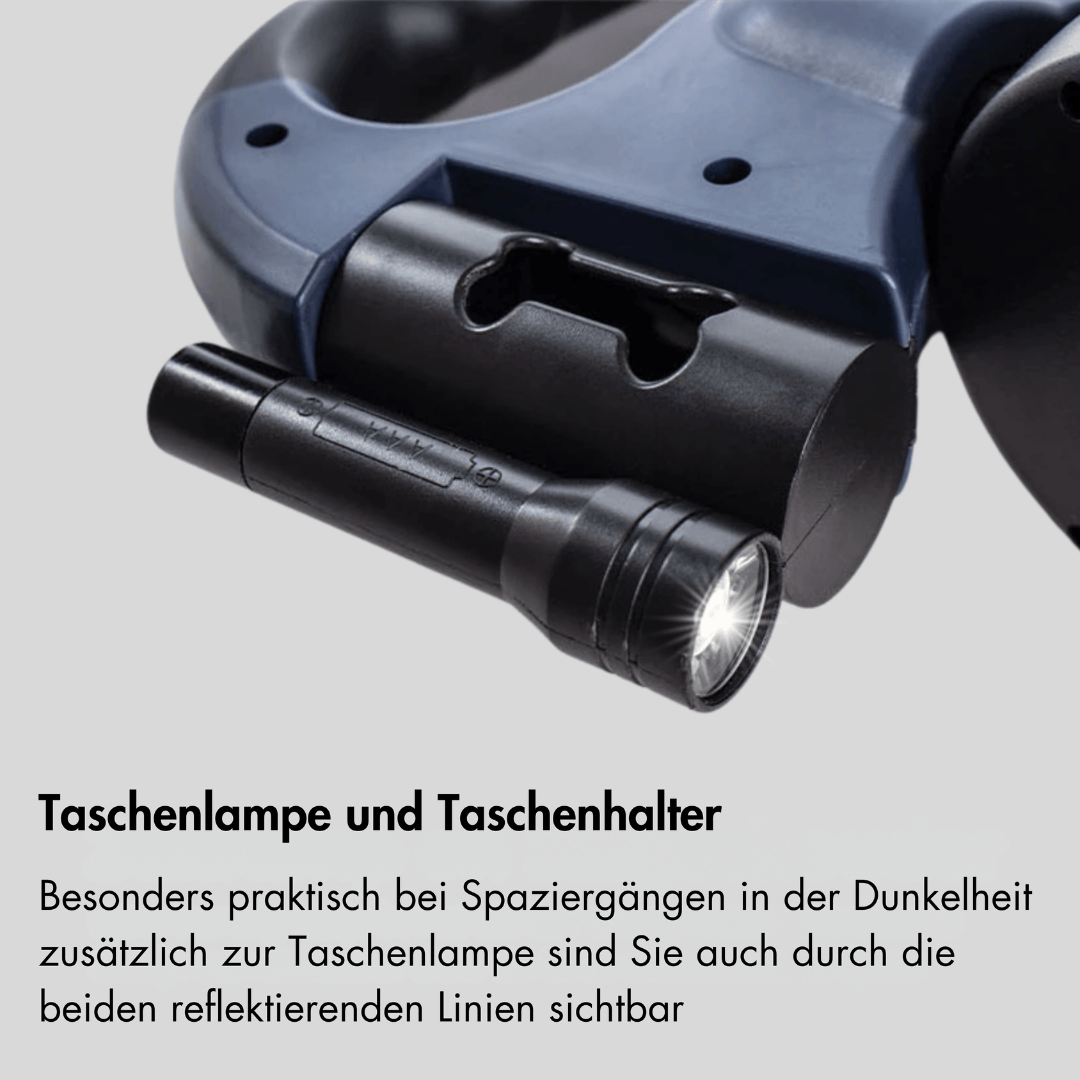 BowLift | DuoLeash Double Dog Leash – Retractable & Knot-free With Flashlight