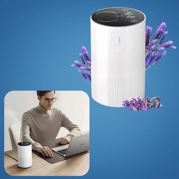 Rechargeable Quiet Mist – 10 ml Silent Timer – Relaxing Aromatherapy for Sleep Stress Relief Office Travel Bowlift