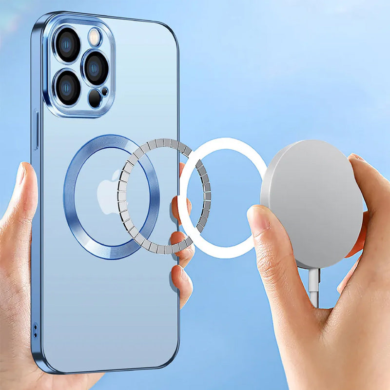 BowLift | Electroplating Wireless Magnetic Charging All-Inclusive Lens Case for iPhone