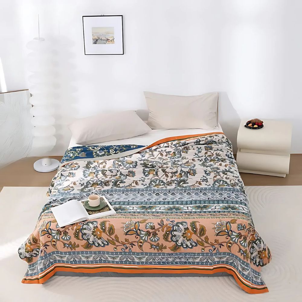 BowLift | Meadow Bliss Boho Floral Blanket