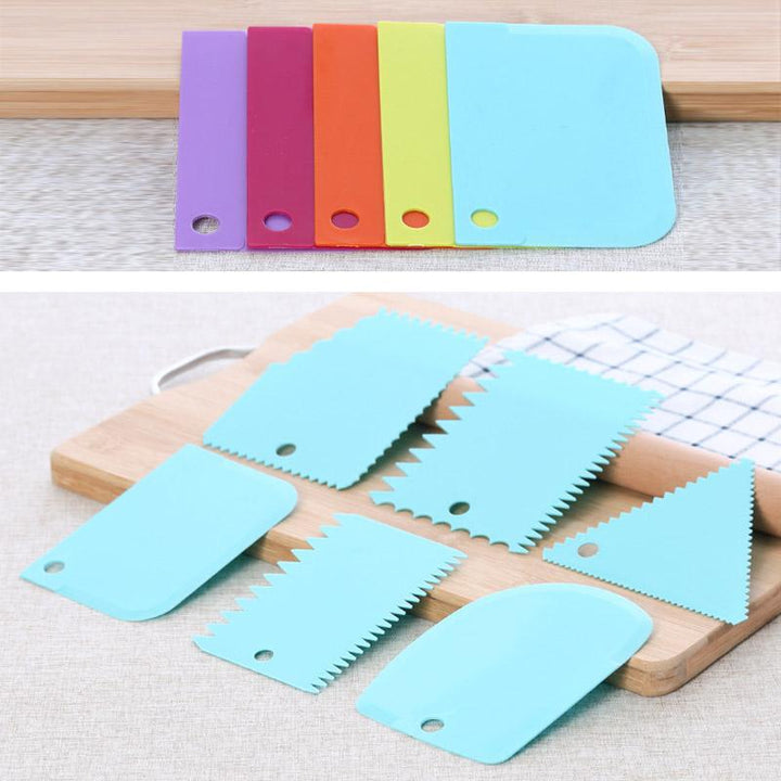 Cake Scraper Edge Decorating Set (6 PCs) | Bowlift