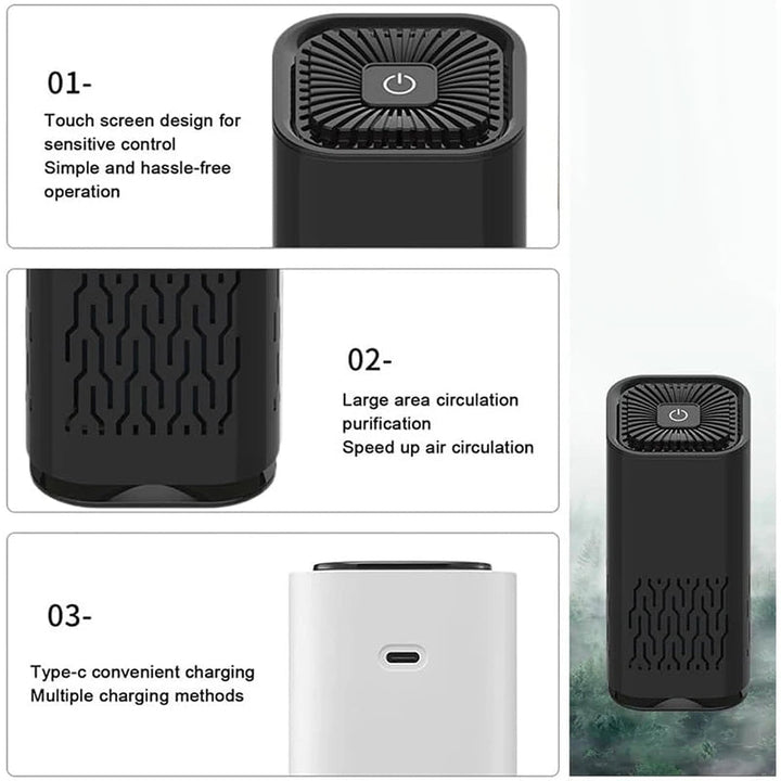 BowLift | USB Car Air Purifier with HEPA Filter