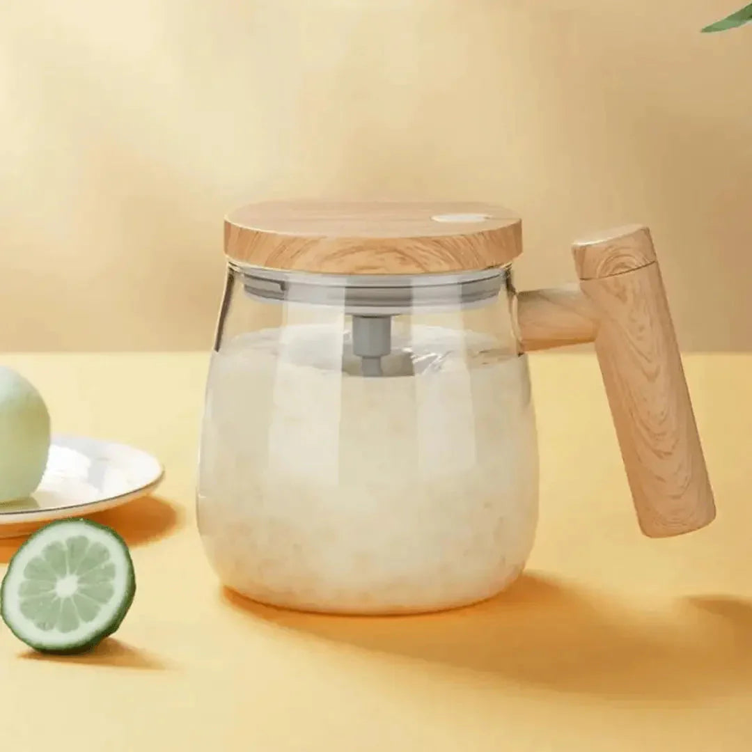 BowLift | Intelligent Mug – Self-Stirring Cup with Wood Design