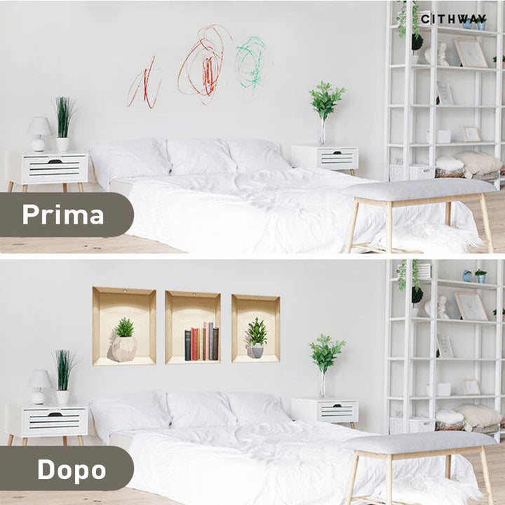 BowLift | Self-Adhesive 3D Plant Wall Stickers