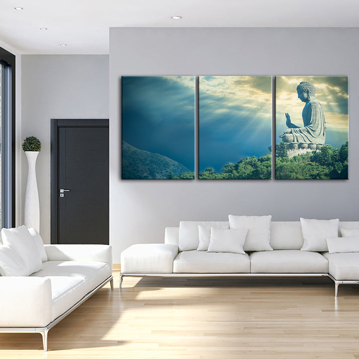 Secret Sky 3 Piece - Canvas Wall Art Painting | Bowlift