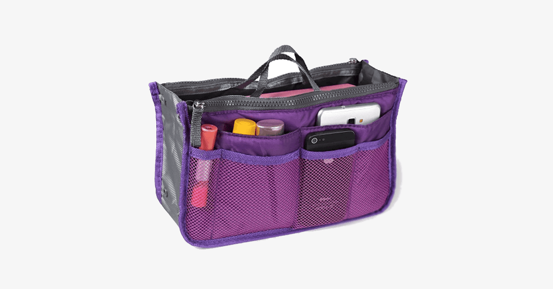 BowLift | Slim Bag-in-Bag - Made of cotton & polyester - Portable & Small size - Multiple zip pockets - Fits in your suitcase - Color variations