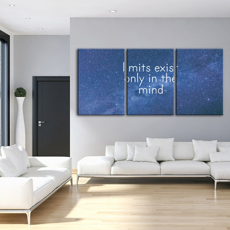 Galaxy Motivation-Canvas Wall Art Painting 3 Pieces | Bowlift