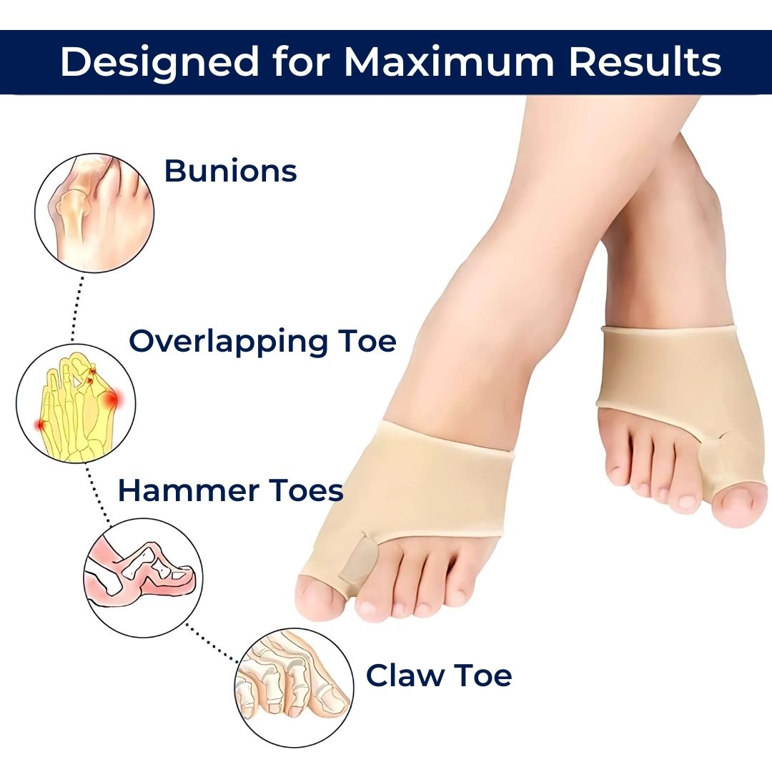 AlignWell Bunion Corrector Toe Separator | for Big Toe Realignment and Pain Relief – Non-Invasive Solution for Bunions Bowlift